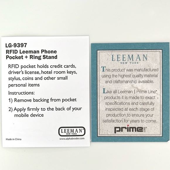 RFID Leeman phone pocket + ring stand - Picture 4 of 4